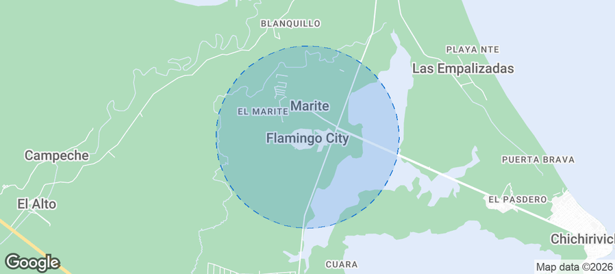 Flamingo City Airbnb map